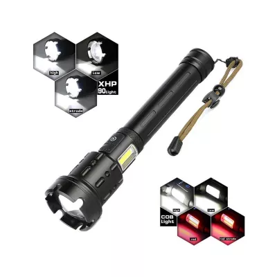 Lanterna cu acumulator 15W 2600lm, include 2 x 26650, TL-8196-1 TED