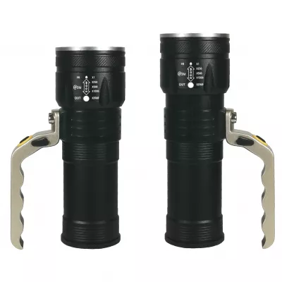 Lanterna cu acumulator si ZOOM, include 3 x 18650, HL-L2-04 TED