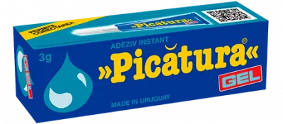 Lipici PICATURA GEL adeziv instantaneu 3ml.