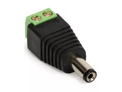 Mufa alimentare tata 2,1 / 5,5 / 10 mm cu suruburi TED343610
