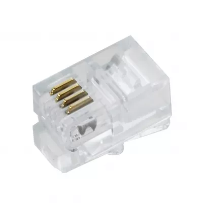 Mufa telefon 4/4 fire (pentru receptor) - RJ8 / RJ9 TEL0001 TED500390