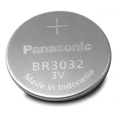 Baterie Litiu 3V BR3032 200mAh, Dimensiuni 30 x 3.2 mm Panasonic Bulk
