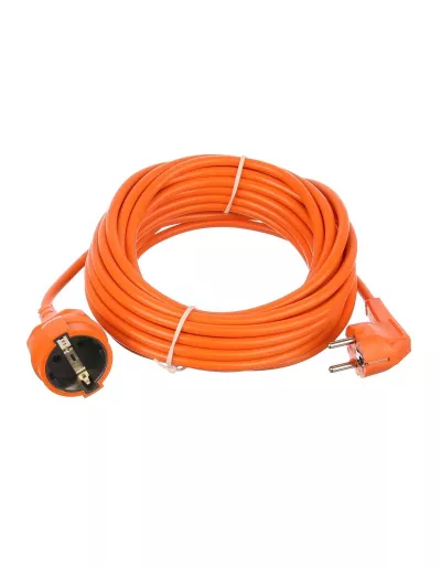 Prelungitor 10 metri cu 1 Schuko, Cablu 3x 1mm, Culoare Portocaliu, Putere 2300W 10A, TED Electric TED004185