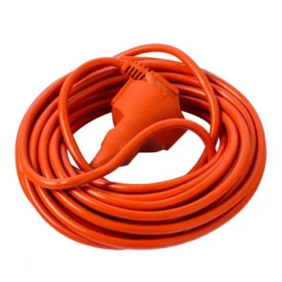 Prelungitor 10 metri cu 1 Schuko, Cablu 3x 1mm, Culoare Portocaliu, Putere 2300W 10A, SPN2133