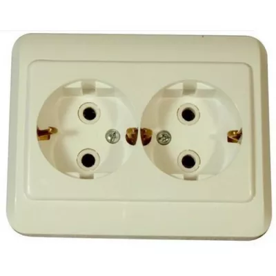 Priza dubla ST schuko ceramica alba Relee Medias 45815 (18)
