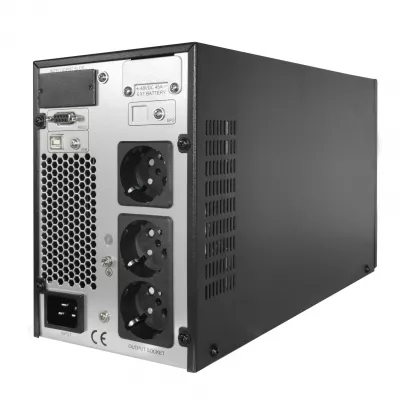 UPS Online 2kVA/1800W Monofazat, Dublă Conversie, Pure Sine Wave, Management LCD, Include 4 Acumulatori 12V/9Ah, TED Electric