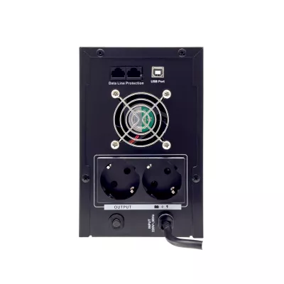 UPS 2100VA 1200W cu Stabilizator si Management, 2x Schuko, Ecran LCD si 2x Acumulator 12V 9Ah, TED Electric