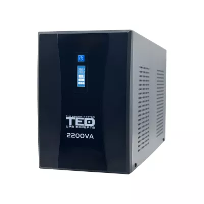 UPS 2200VA 1250W cu Stabilizator si Management, 3x Schuko, Ecran LCD si 4x Acumulator 12V 7Ah, TED Electric
