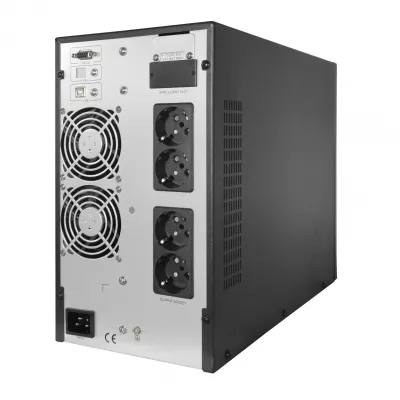 UPS Online 3kVA/2700W Monofazat, Dublă Conversie, Pure Sine Wave, Management LCD, Include 6 Acumulatori 12V/9Ah, TED Electric