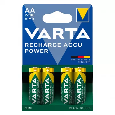 Baterie Reincarcabila Varta AA LR6 Acumulatori Preincarcati Ni-MH 1.2V 2600mAh Blister 4