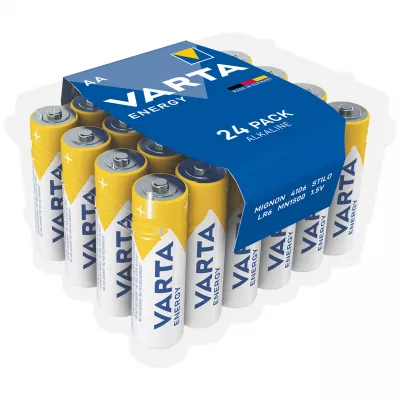 Baterii Alcaline AA LR6 1.5V Varta Energy Blister 24