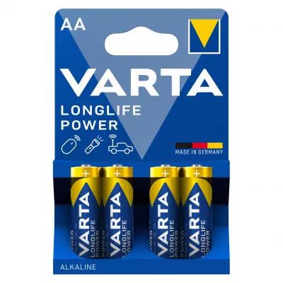 Baterii Alcaline AA LR6 1.5V Varta Blister 4 4906