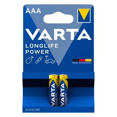 Baterii Alcaline AAA LR3 1.5V Varta Blister 2