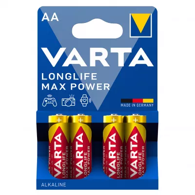 Baterii Alcaline AA LR6 1.5V Varta Max Power Blister 4