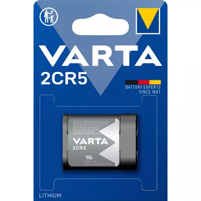 Baterie Litiu 6V 2CR5 1400mAh, Dimensiuni 34 x 17 x 45 mm Varta Blister 1