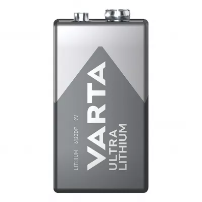 Baterie Litiu 9V 6LR61 6F22 100mAh, Dimensiuni 48.5 x 17.5 x 25.3 mm Varta Blister 1