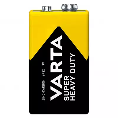 Baterie 9V 6F22 6LR61 Varta Super Heavy Duty Blister 1