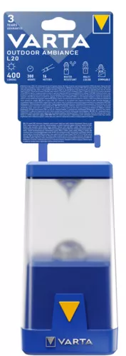 Varta lanterna (felinar) camping L20 OUTDOOR AMBIANCE 400Lm, 300h, foloseste 6xAA (R6) V17666 (1/4)