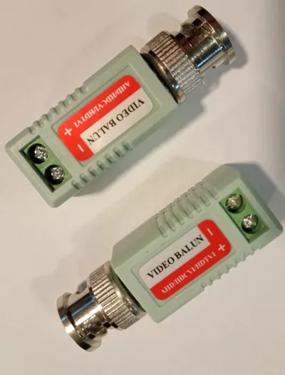 Video Balun pasiv BNC fara fir VBBNC set de 2 bucati TED410003 / TED335678