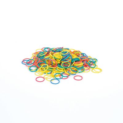 Elastice de Par Colorate - Coloured Hair Bands D15mm 300 Buc - Bifull