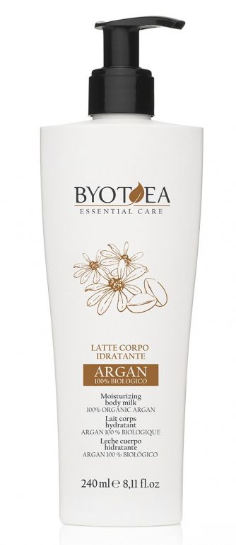 Lapte De Corp Hidratant Cu Ulei De Argan 100% Organic - 100% Organic Argan - Moisturizing Body Milk 240ml - BYOTEA