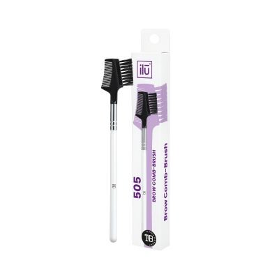 Pensula cu Piepetene pentru Sprancene - Brow Comb-Brush Nr. 505 – Ilu