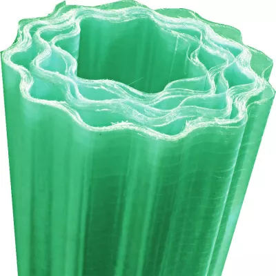 Acoperis ondulat din fibra de sticla, verde, lungime 40 m, latime 1 m, 40 m2/rola