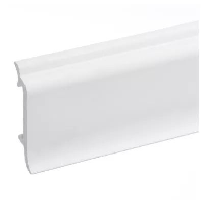 Plinta parchet compactpolimer Elegance, PC-LPC-016, alb, 2440 x 83 x 19 mm