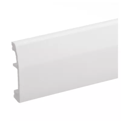 Plinta parchet compactpolimer Elegance, PC-LPC-06, alb, 2440 x 69 x 14 mm