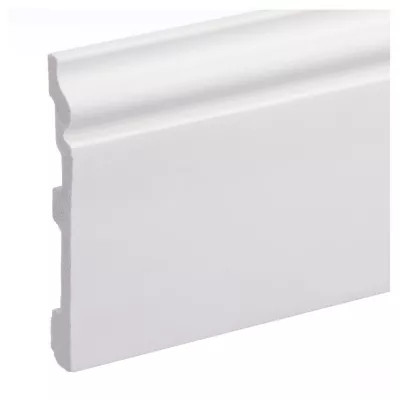 Plinta parchet compactpolimer Elegance, PC-LPC-07, alb, 2440 x 79 x 12.6 mm