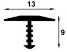 Profile de trecere - Profil aluminiu de trecere, tip T, PM35004AN, natur, 13 mm, 2.5 m, profiline.ro