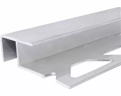 Profile treapta - Profil aluminiu pentru treapta gresie , tip Z Mare, PM35003C, natur, 10 / 12 mm, 3 m, profiline.ro