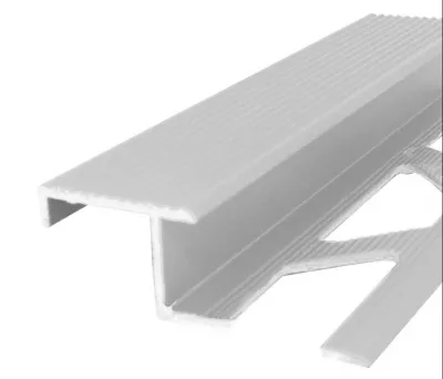 Profil aluminiu pentru treapta gresie , tip Z, PM35002B-C, natur, 10 / 12 mm, 2 m