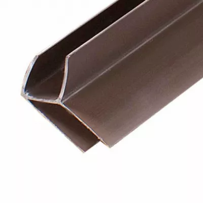 Lambriuri - Profil de imbinare colt exterior lambriu PVC Riko, Lungime 3m, Maro, 20buc/pachet, profiline.ro