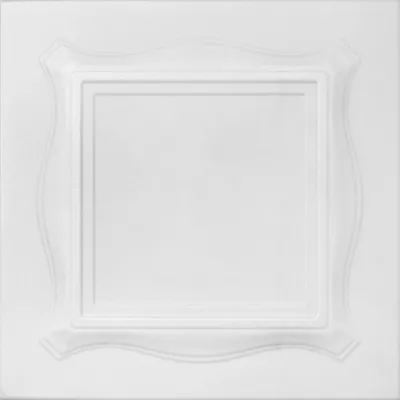 Tavan fals decorativ, polistiren extrudat, model 15, alb, 50 x 50 x 0.3 cm 24 m2/pachet