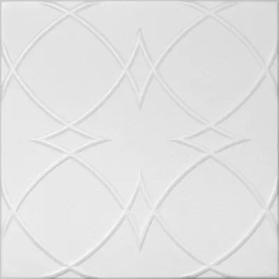 Tavane decorative - Tavan fals decorativ, polistiren extrudat, model 52, alb, 50 x 50 x 0.3 cm, 28m2/cutie, profiline.ro