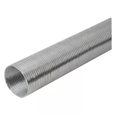 Tub flexibil din aluminiu, pentru tubulatura sistemelor de aerisire / climatizare, D 100 mm, extensibil 1.5 m
