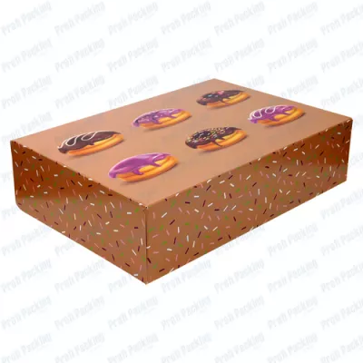 Cutii donuts beige 31x22x8cm 15buc/set