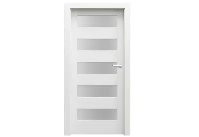 UȘI ÎN STOC - Foaie de ușă de interior cu finisaj sintetic, wenge alb, Verte Home C5, Norma Poloneza (H0 - 2060 mm) , raveli.ro