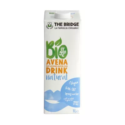 Lapte vegetal bio de ovaz, 1l, The Bridge