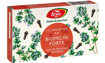 Biomicin Forte A15, 15 capsule, Fares