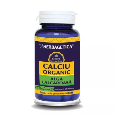 Calciu organic x 60cps (Herbagetica)