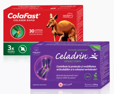 Celadrin extract forte 60cps+ColaFast Colagen Rapid  30cps-cadou