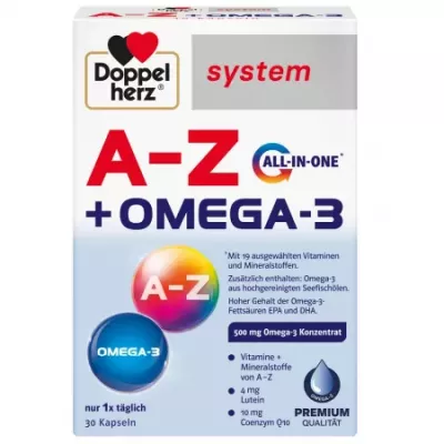 A-Z + Omega-3 System, 30 capsule, Doppelherz