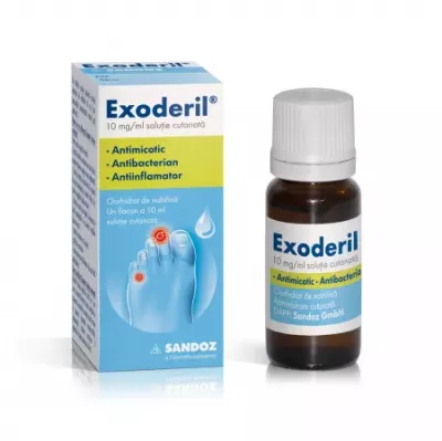 Exoderil solutie 1%, 10 mg/ml, 10 ml, Sandoz