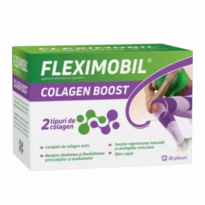 Fleximobil Colagen Boost, 10 plicuri, Fiterman