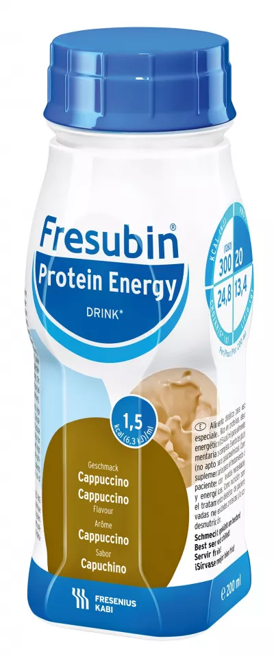 Bautura Fresubin Protein Energy 1,5kcal cu aroma de cappuccino, 200ml, Fresenius Kabi