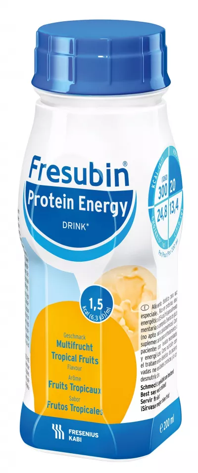 Bautura Fresubin Protein Energy 1,5kcal cu aroma de fructe tropicale, 200ml, Fresenius Kabi
