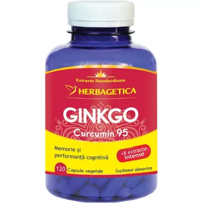 Ginkgo Curcumin95, 120 capsule, Herbagetica