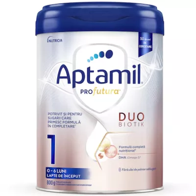 Lapte praf Aptamil ProFutura 1, 0-6luni, 800g, Nutricia